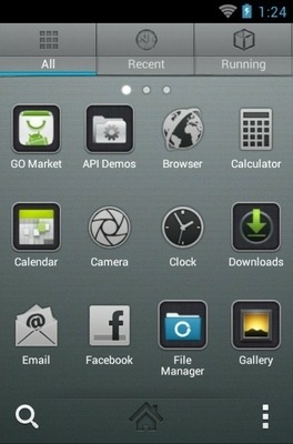 iPhone Graphite Go Launcher Android Theme Image 3