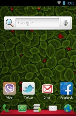 Cherries Go Launcher Android Theme Image 2