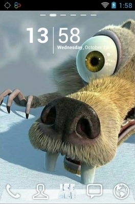 Ice Age Go Launcher Android Theme Image 1