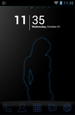 Neon Beauty Go Launcher Android Theme Image 1