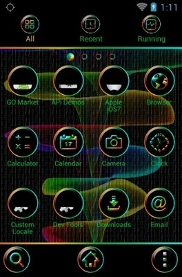 Ocean Lights Go Launcher Android Theme Image 3