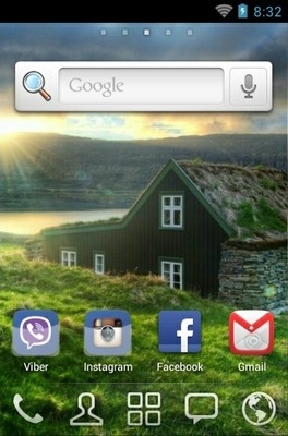 Sunset Home Go Launcher Android Theme Image 2