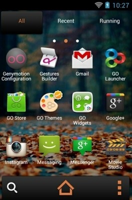 Fallen Leaves Go Launcher Android Theme Image 3