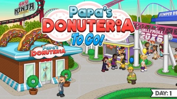Papa&#039;s Donuteria To Go! Android Game Image 1