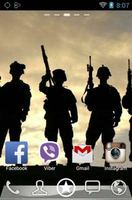 Military Go Launcher Android Theme Image 2