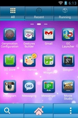 Purple Flow Go Launcher Android Theme Image 3
