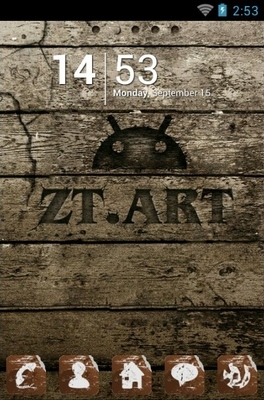 ZT Wood Go Launcher Android Theme Image 1