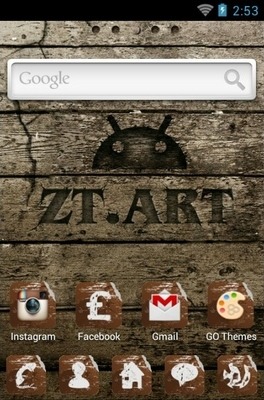 ZT Wood Go Launcher Android Theme Image 2