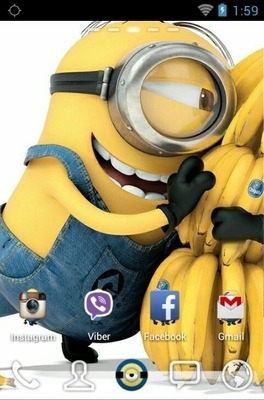 Delightful Minions Go Launcher Android Theme Image 2