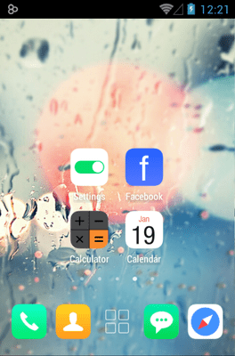 Glass Go Launcher Android Theme Image 2
