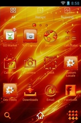 Phoenix Go Launcher Android Theme Image 3