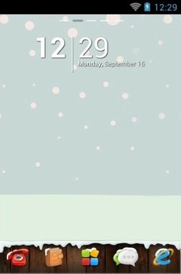 Winter Go Launcher Android Theme Image 1