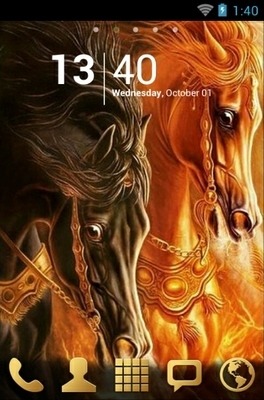 Horses Go Launcher Android Theme Image 1