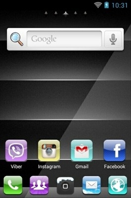 iPhone Go Launcher Android Theme Image 2