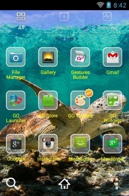 Sea Turtle Go Launcher Android Theme Image 3