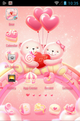 Bear Lovers Go Launcher Android Theme Image 2