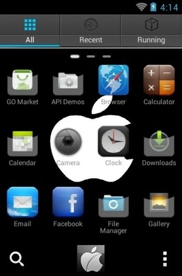 iPhone Go Launcher Android Theme Image 3