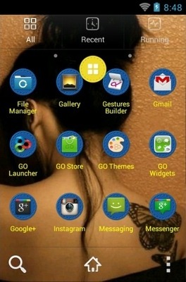 Butterfly Tatoo Go Launcher Android Theme Image 3