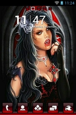 Vampyrella Go Launcher Android Theme Image 1