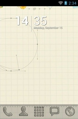 Sketch Go Launcher Android Theme Image 1