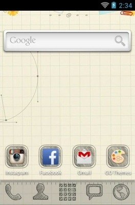 Sketch Go Launcher Android Theme Image 2