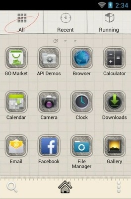 Sketch Go Launcher Android Theme Image 3