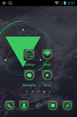 Blackish Go Launcher Android Theme Image 2