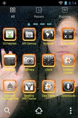 Water Drops Go Launcher Android Theme Image 3