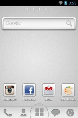 Grey Go Launcher Android Theme Image 2