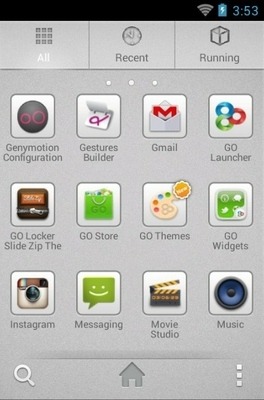 Grey Go Launcher Android Theme Image 3