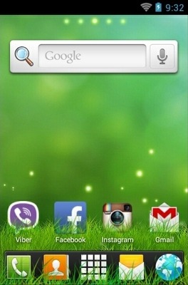 Abstract Grass Go Launcher Android Theme Image 2