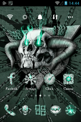 Hell Skull Go Launcher Android Theme Image 1