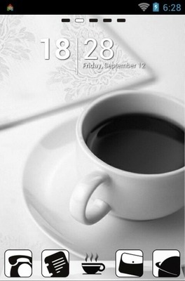 Coffee Go Launcher Android Theme Image 1