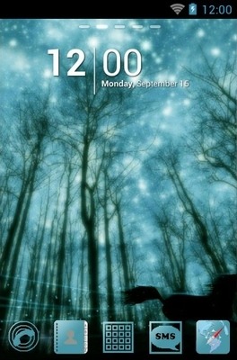 Dark Forest Go Launcher Android Theme Image 1