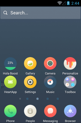 Circular Hola Launcher Android Theme Image 2
