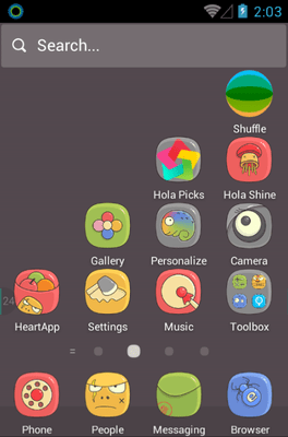 Lovely Hola Launcher Android Theme Image 2