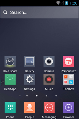 The Night Hola Launcher Android Theme Image 2