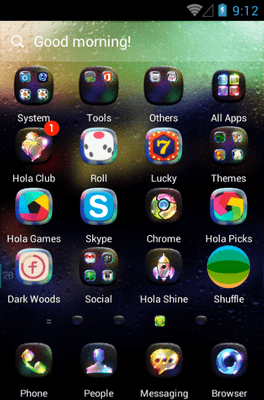 Luminous Hola Launcher Android Theme Image 3