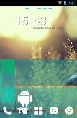 WP7blue Go Launcher Android Theme Image 1