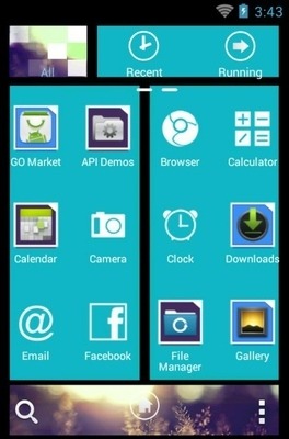 WP7blue Go Launcher Android Theme Image 3