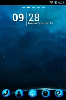 Blue Planet Go Launcher Android Theme Image 1