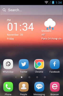 Urban Sunset Hola Launcher Android Theme Image 1