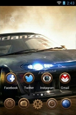 Rally Car CLauncher Android Theme Image 1