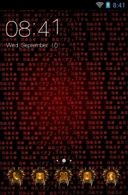 Red CLauncher Android Theme Image 1