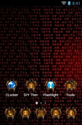 Red CLauncher Android Theme Image 2