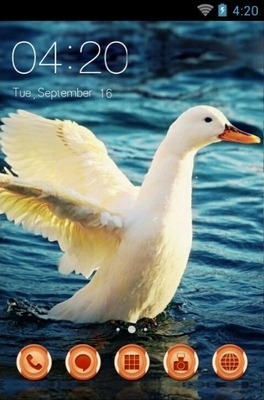 Beautiful Duck CLauncher Android Theme Image 1