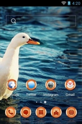 Beautiful Duck CLauncher Android Theme Image 2
