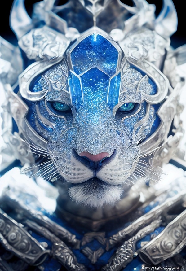 White Tiger Mobile Phone Wallpaper Image 1