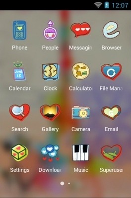 Love Is Romantic CLauncher Android Theme Image 3
