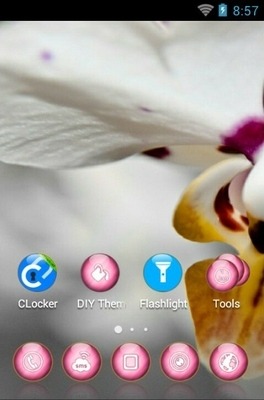 Lovely Orchid CLauncher Android Theme Image 2